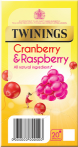 135008 SAV. Twinings Cranberry and Raspberry Envelope Tea X20SGL