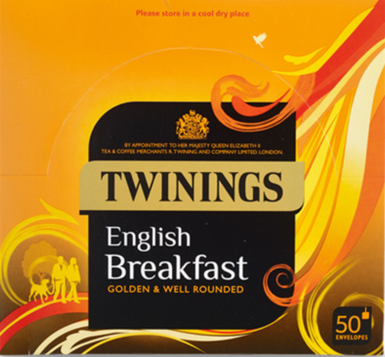 135028 SAV. Twinings English Breakfast Envelope Tea Bags  x50 SGL