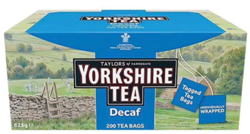 119021 SAV. Yorkshire Tea Decaf Tagged and Enveloped  x200 SGL