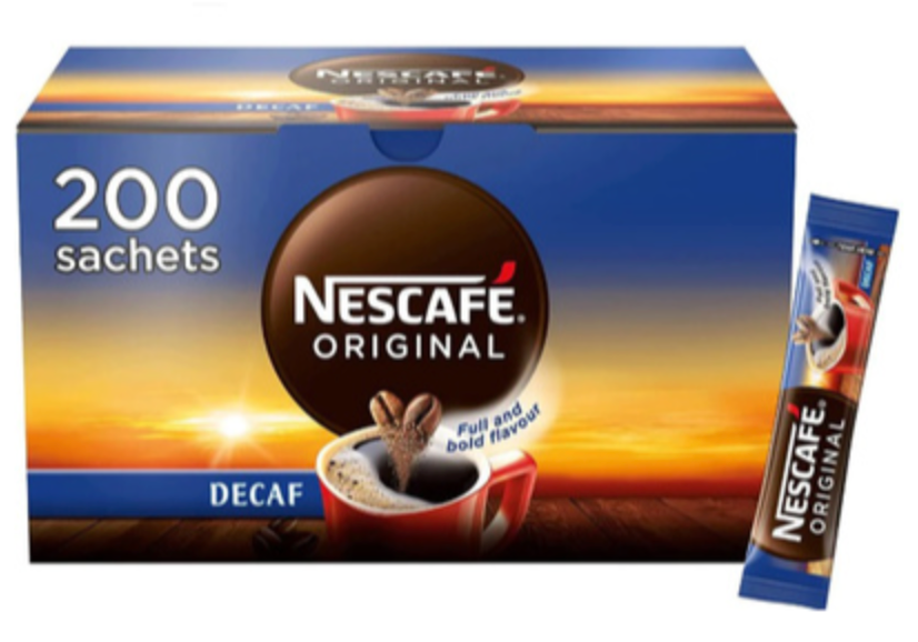 115082 SAV. Nescafe Original Decaffeinated Instant Coffee Sachets  x200