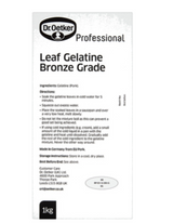 108156 SAV. Dr Oetker Bronze Leaf Gelatine 1 x 1KG