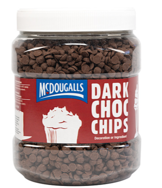 108239 SAV. McDougalls Dark Chocolate Chips 1 x 1.1KG