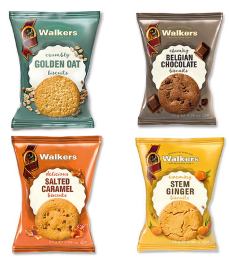 113900 SAV. Walkers Shortbread Assorted Minipaks (Twinpack)  1x100