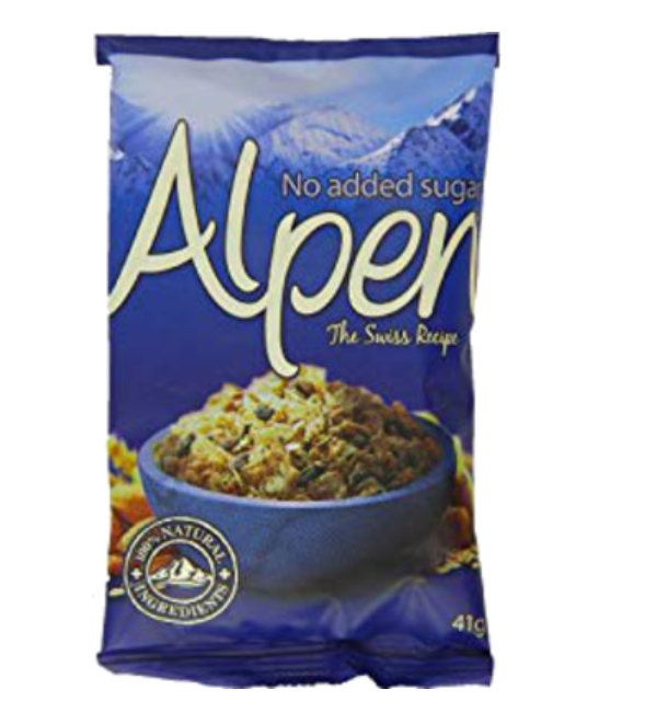 113337 SAV. Alpen No Added Sugar Alpen Individuals 1 x 30PCS