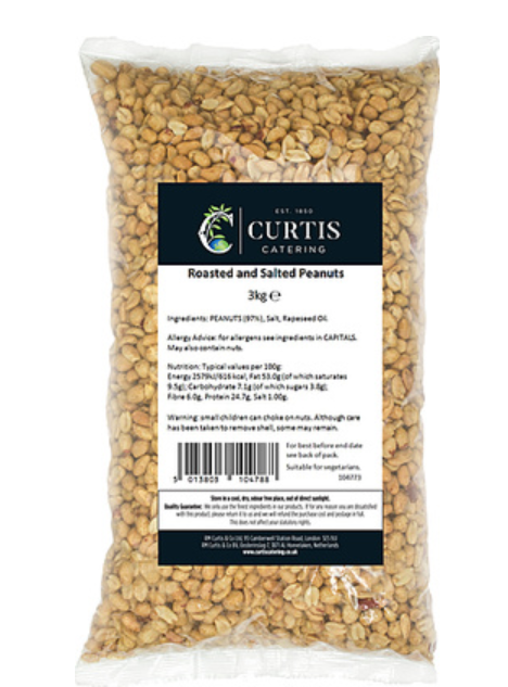 115213 SAV. Curtis Roasted & Salted Peanuts 3KG
