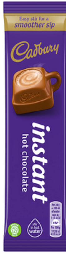 123079 SAV. Cadbury Instant Hot Chocolate Stick Sachets  x50ptns
