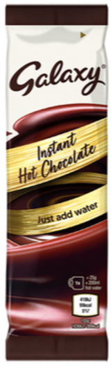 123084 SAV. Galaxy Instant Hot Chocolate Stick Sachets  50x25gm