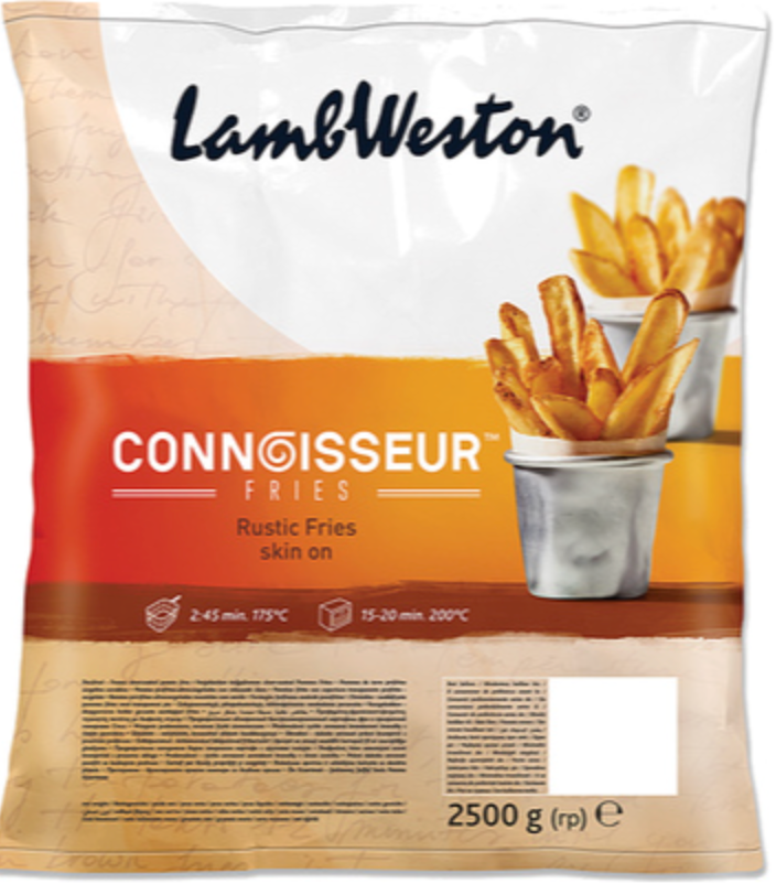 386041 SAV. Lamb Weston Connoisseur Rustic Fries  4x2.5kg
