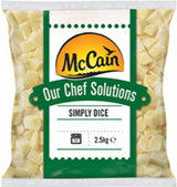 318152 SAV. McCain Simply Diced Potatoes  2.5kg