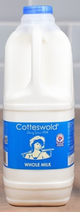 230995 SAV. Cotteswold Dairy Whole Milk 2ltr