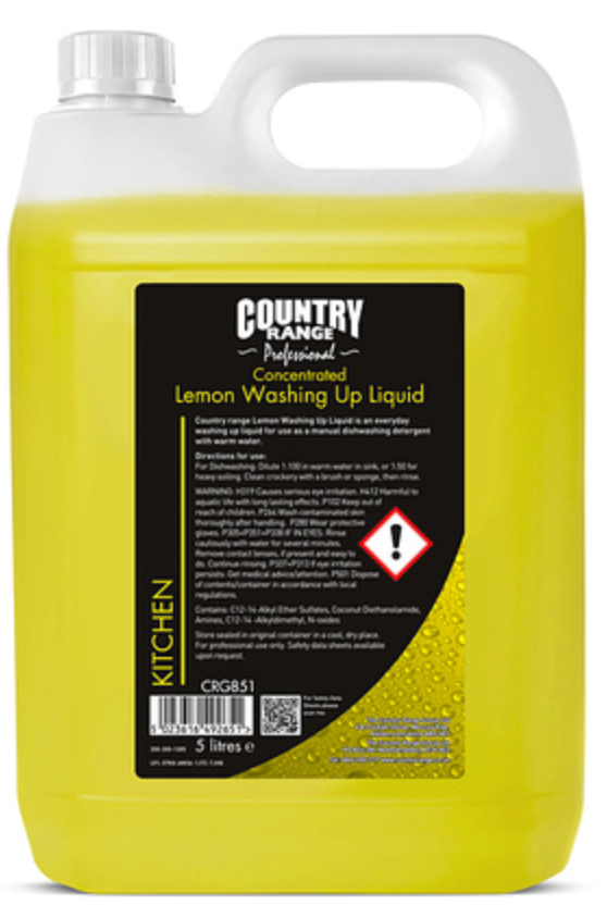 602131 SAV. Country Range Concentrated Lemon Washing Up Liquid 20 %  5 Litre