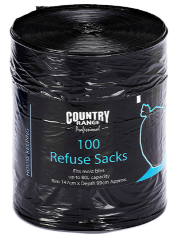 629750 SAV. Country Range Refuse Bin Bags On Roll 16 x 25 x 39 Inch  1x100