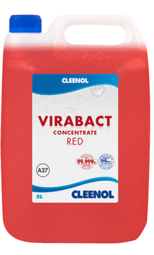 637071 SAV. Cleenol Virabact Red Multi Surface Cleaner  5 litre