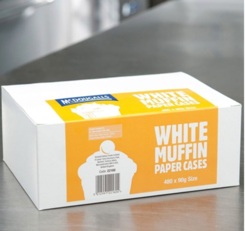 601787 SAV. McDougalls White Paper Muffin Cases  1x480