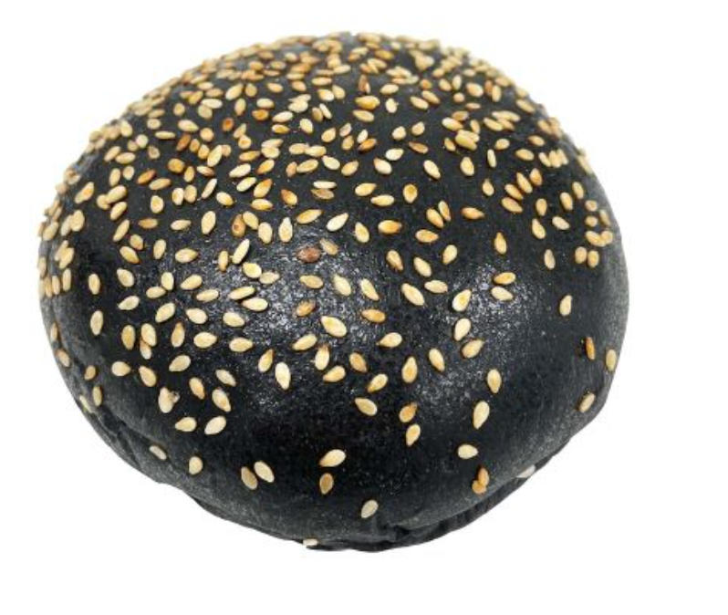 284 Mill. Charcoal Sesame Buns 100x70g