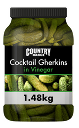 128105 SAV. Country Range Cocktail Gherkins  1.48kg