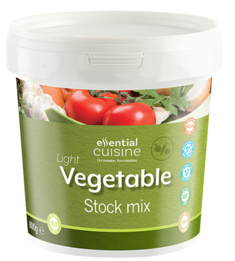 120861 SAV. Essential Cuisine Light Vegetable Stock Mix  800g
