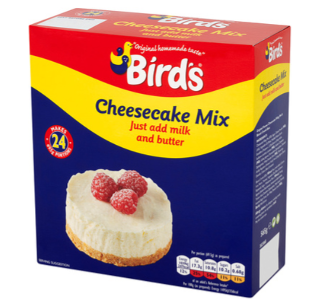 136713 SAV. Birds Cheesecake Mix With Crumb Base And Topping 24PTN