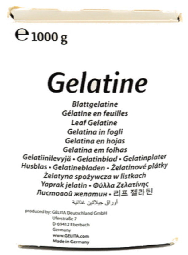 118686 SAV. Gelita Gelatine Bronze Leaf   1kg