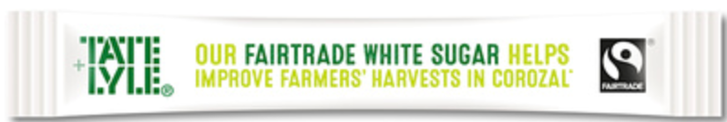 136218 SAV. Tate & Lyle Fairtrade White Sugar Sticks  x1000