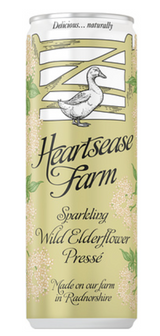 133410 SAV. Heartsease Farm Sparkling Wild Elderflower Press 330ml Cans 12 x 330ML
