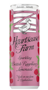 133412 SAV. Heartsease Farm Sparkling British Raspberry Lemonade 330ml Cans 12 x 330ML