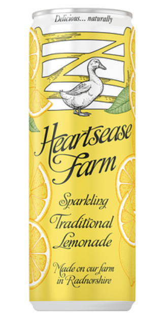 133413 SAV. Heartsease Farm Sparkling Traditional Lemonade 330ml Cans 12 x 330ML