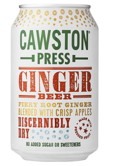 153536 SAV. Cawston Press Sparkling Ginger Beer 24 x 330ML