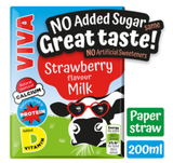 130623 SAV. Viva Strawberry Milk Drink - No Added Sugar 27 x 200ML