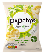 150188 SAV. Popchips Sour Cream and Onion 1 x 24PCS