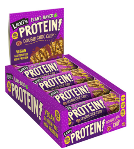 113387 SAV. Lexi's High Protein Crispy bars - Double Choc Chip 12PCS