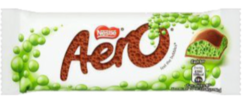 113518 SAV. Aero Bubbly Peppermint Milk Chocolate Bars 1 x 24PCS