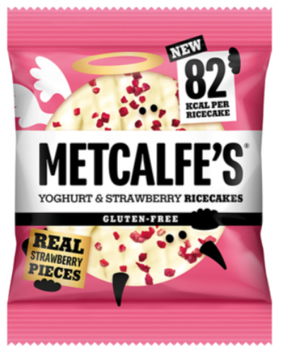 124162 SAV. Metcalfe's Yoghurt And Strawberry Rice Cakes 12 x 34G