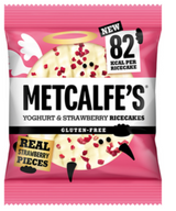 124162 SAV. Metcalfe's Yoghurt And Strawberry Rice Cakes 12 x 34G