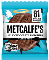124511 SAV. Metcalfe's Milk Chocolate Rice Cakes 12 x 34G
