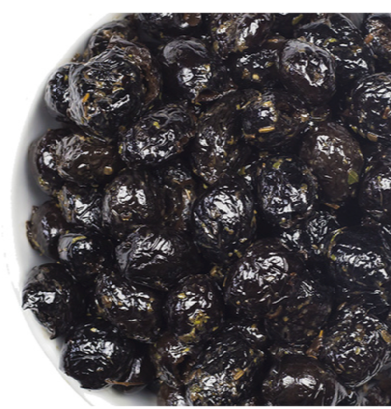 212978 SAV. Belazu Pitted Black Olives In Herbes De Provence  3kg