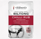154802 SAV. Mr Filberts Chilli Rub Biltong 20 x 30G