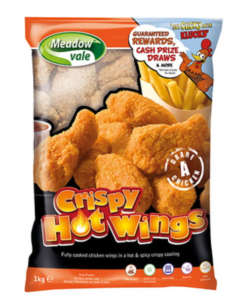 381200 SAV. Meadow Vale Crispy Hot Wings 1KG