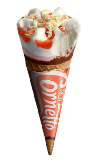 389225 SAV. Wall's Strawberry Cornettos (120 ml) 1 x 24SGL