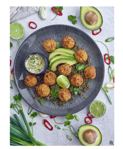 348082 Gosh Sweet Potato Falafel Bites (22 g) 2 x 1KG