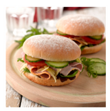 387084 SAV. Kara Pre-Sliced Floured Baps (Mk4) 1 x 48SGL