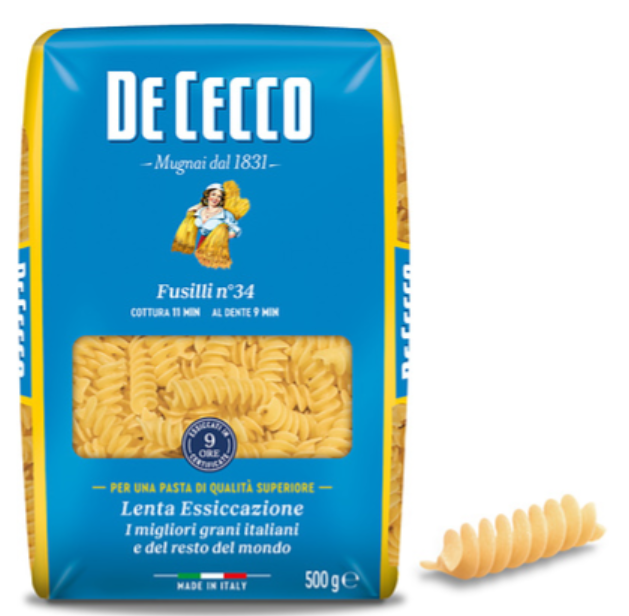 176990 SAV. De Cecco Fusilli Spirals 500G