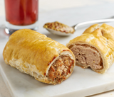 360098 SAV. Coopers Gourmet Foods Pork Ale and Mustard Sausage Roll 24 x 175G
