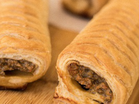 378002 SAV. Prima Bakeries Vegan Sausage Roll 70 x 160G