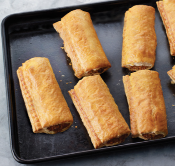 383144 SAV. Proper Cornish Sausage Roll (School Compliant) 60 x 120G