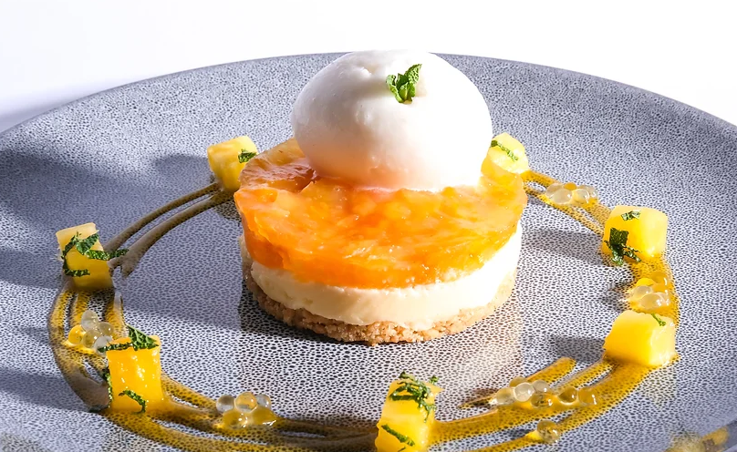 CC26/03. Plant-based tropical fruit cheesecake