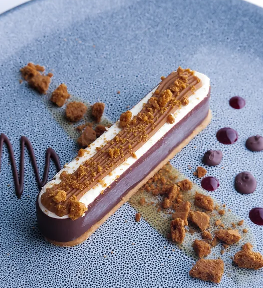 CC24/01. Plant-based Biscoff & miso caramel cheesecake