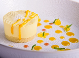 FR23/09. Plant-based Mango & passion fruit cheesecake