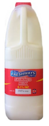 SUP. Skimmed Milk. 2 litre
