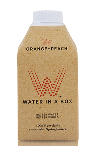 100325 SAV. Water in A Box Orange and Peach Water 500ml (12 Pack) 12 x 500ML